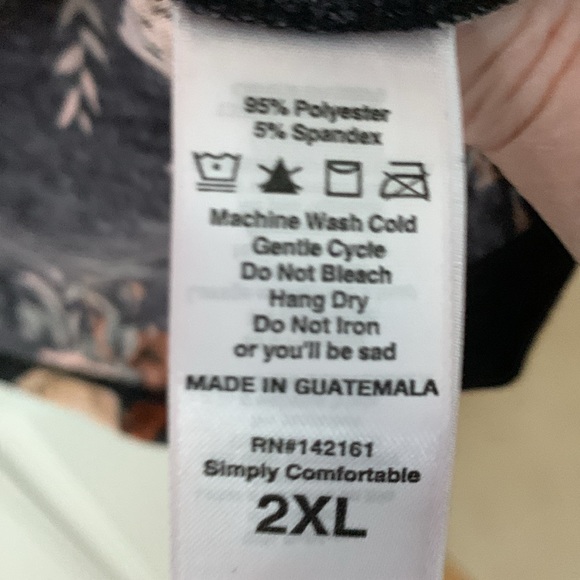 Lula Roe Rose Patterned Shirt - Picture 4 of 4